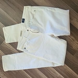 AG Adriano Goldschmied The Prima Mid Rise cigarette white Jeans